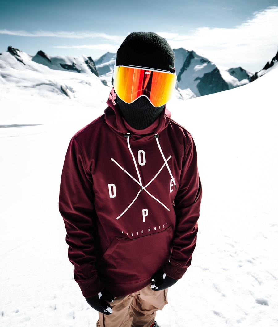 Yeti Snowboard Jacket Men Burgundy