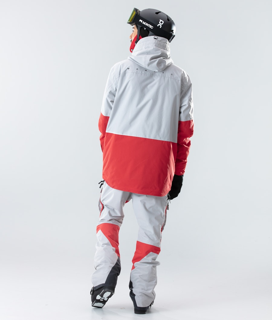 Montec Fawk 2020 Ski jas Light Grey/Red