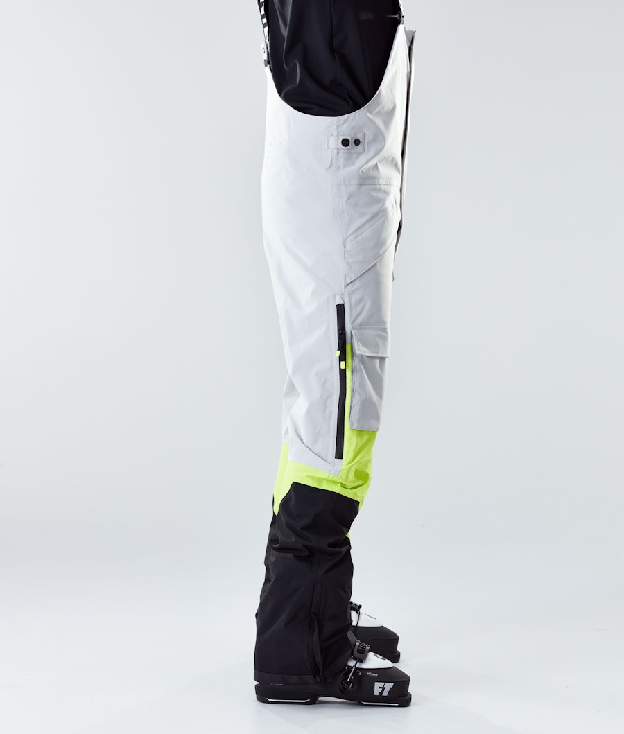 Montec Fawk 2020 Ski Pants Light Grey/Neon Yellow/Black