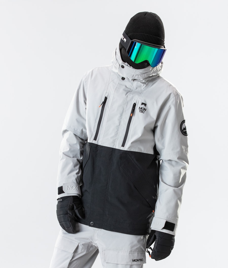 Montec Roc Ski Jacket Light Grey/Black