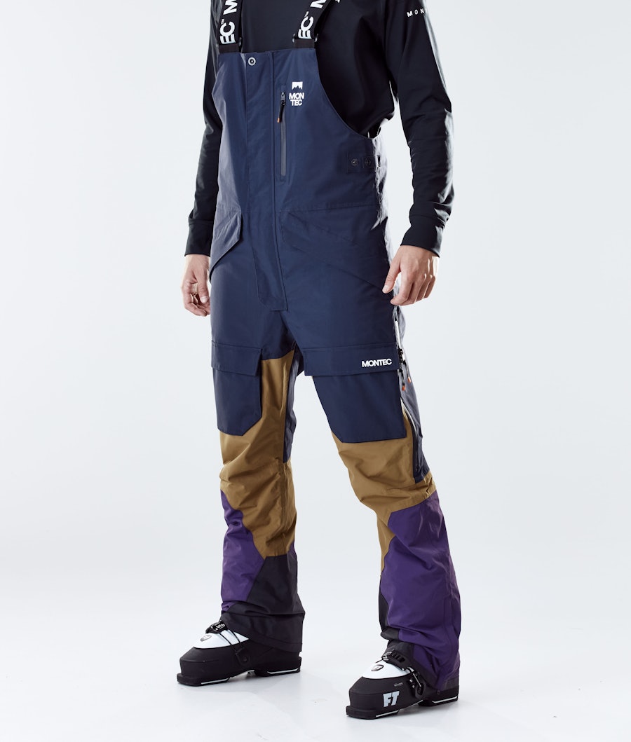 Montec Fawk 2020 Ski Pants Marine/Gold/Purple
