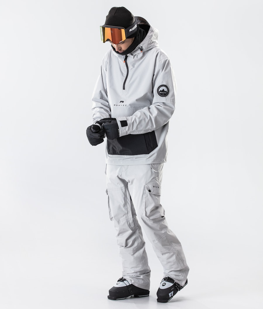 Montec Typhoon Ski jas Light Grey/Black