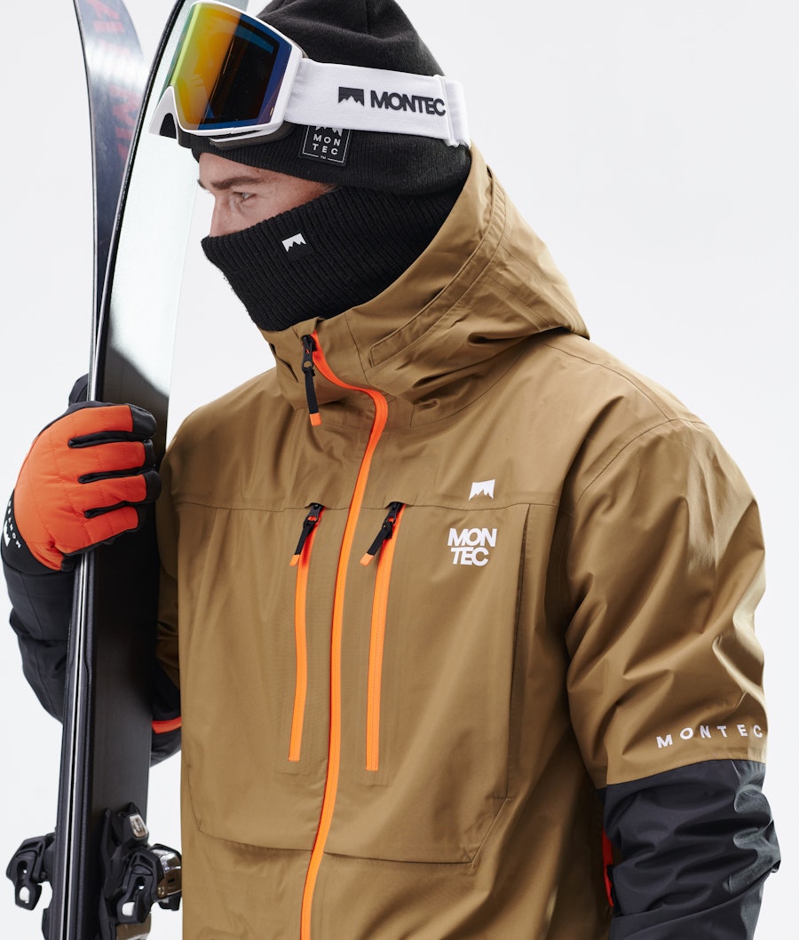 Montec Fenix 3L Ski Jacket Gold/Black
