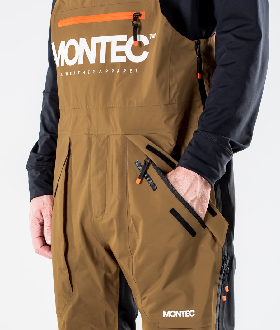 Montec Fenix 3L Ski Pants Gold