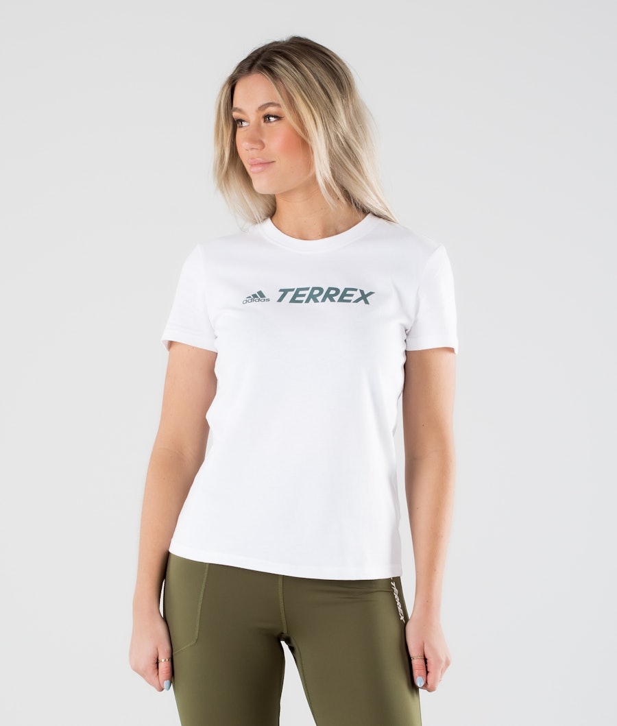 Adidas Terrex Logo T-shirt Dam White