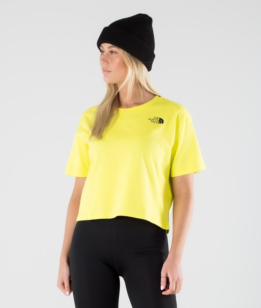 The North Face Cropped Simple Dome T-shirt Dam Sulphur Spring Green
