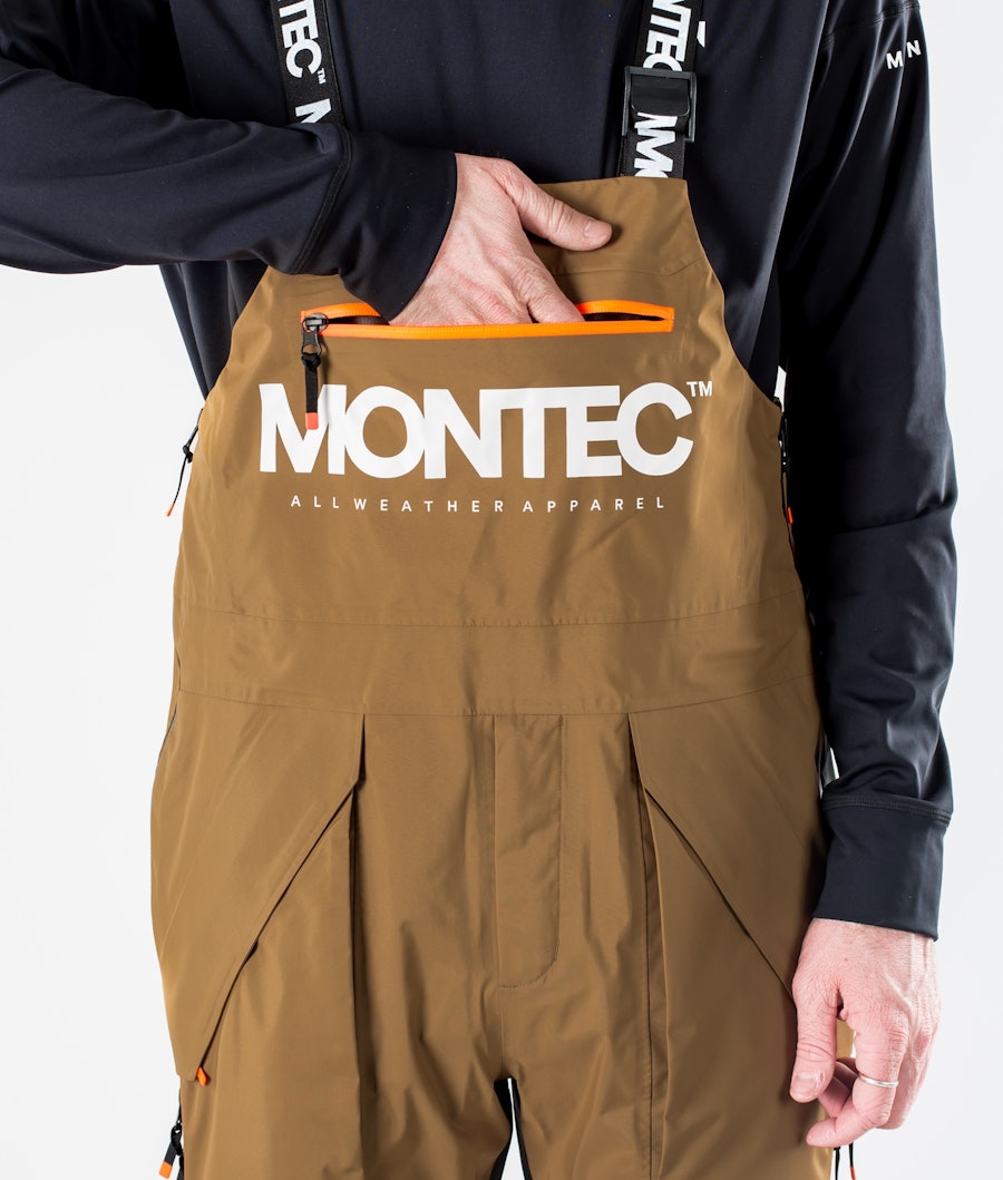Montec Fenix 3L Snowboard Pants Gold