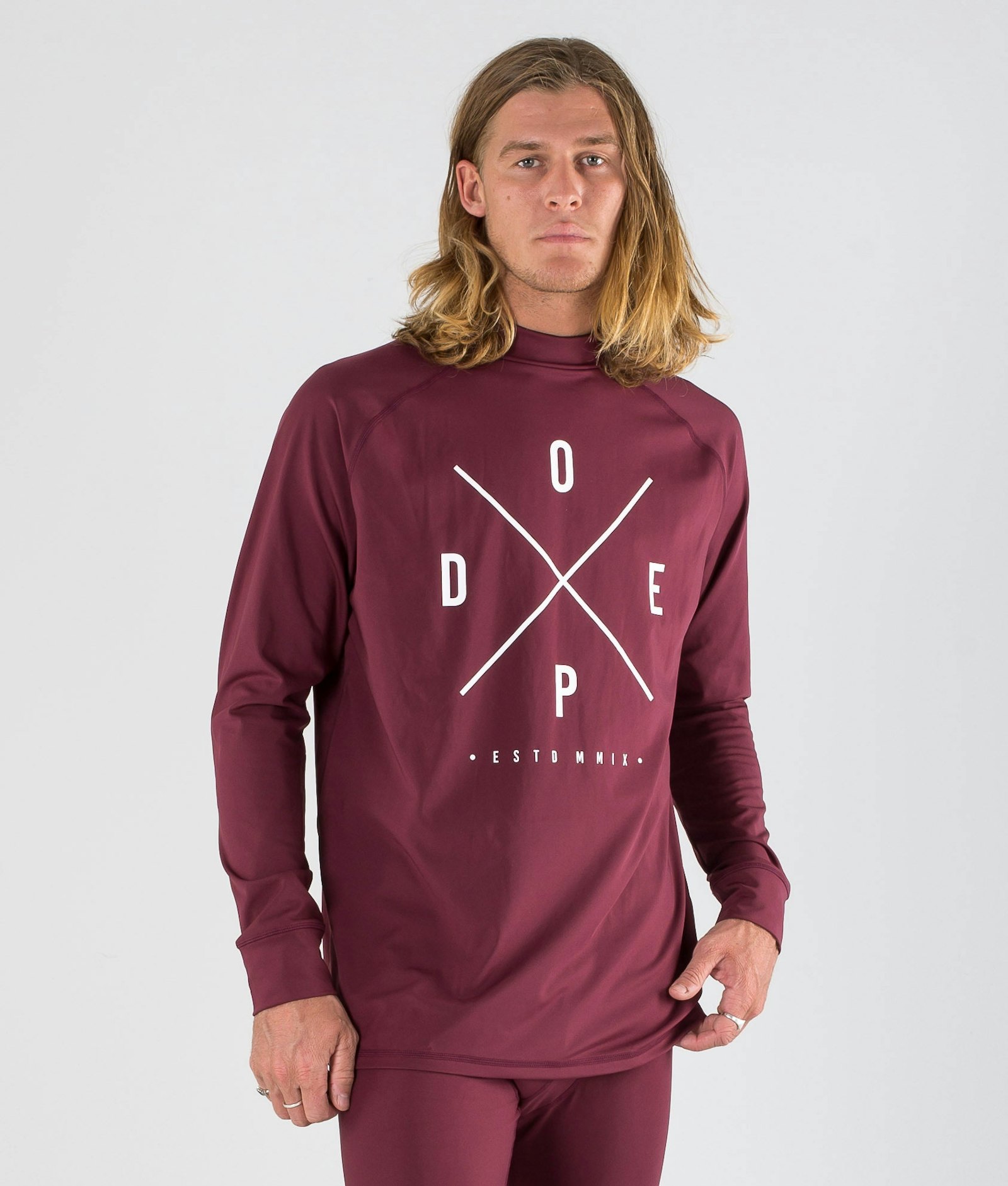 Snuggle Tee-shirt thermique Homme 2X-Up Burgundy