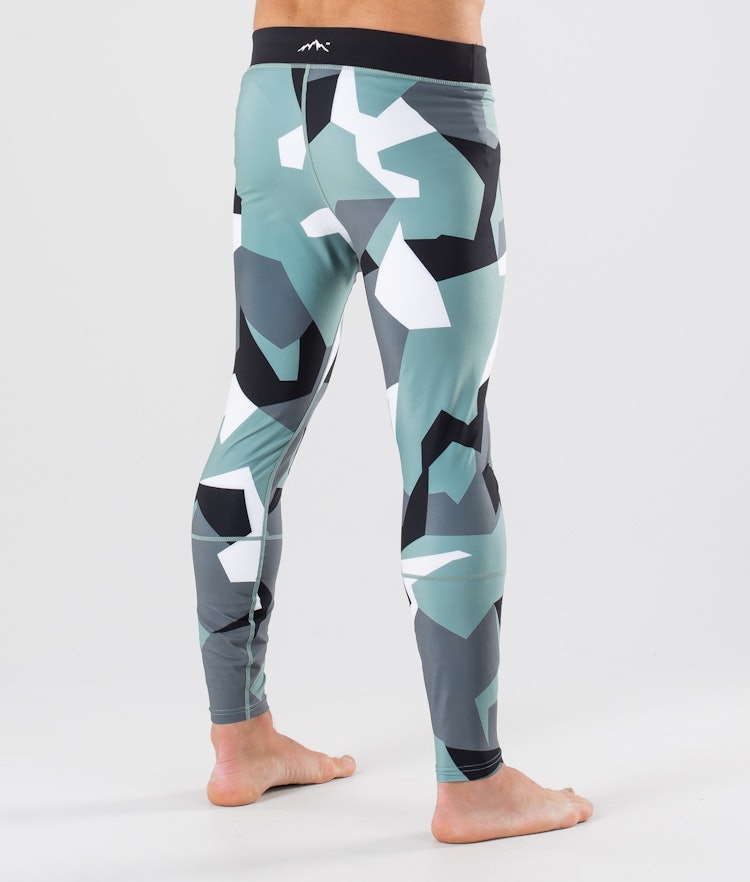 Dope Snuggle Pantalon thermique Homme OG Faded Green Camo