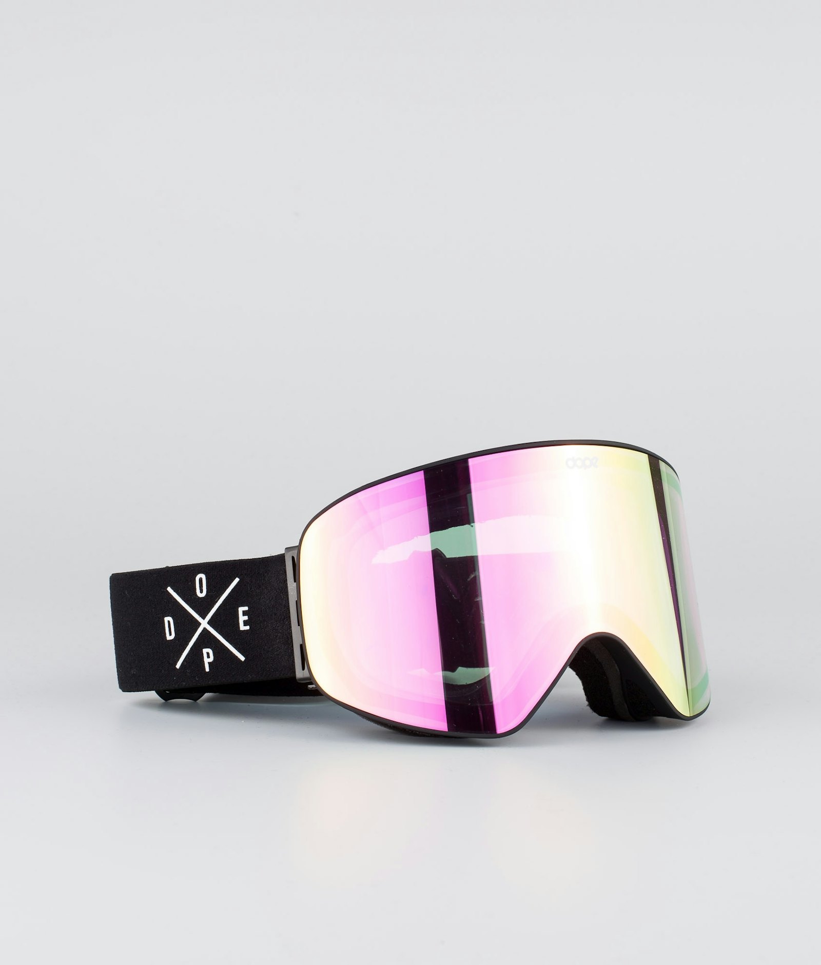 Dope Flush 2X-UP Laskettelulasit Black W/Black Pink Mirror