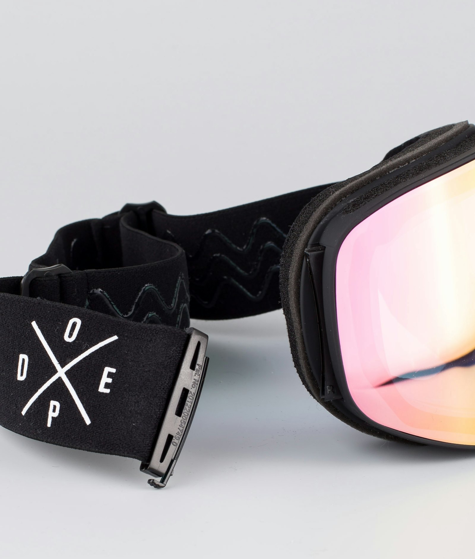 Dope Flush 2X-UP Ski Goggles Black W/Black Pink Mirror