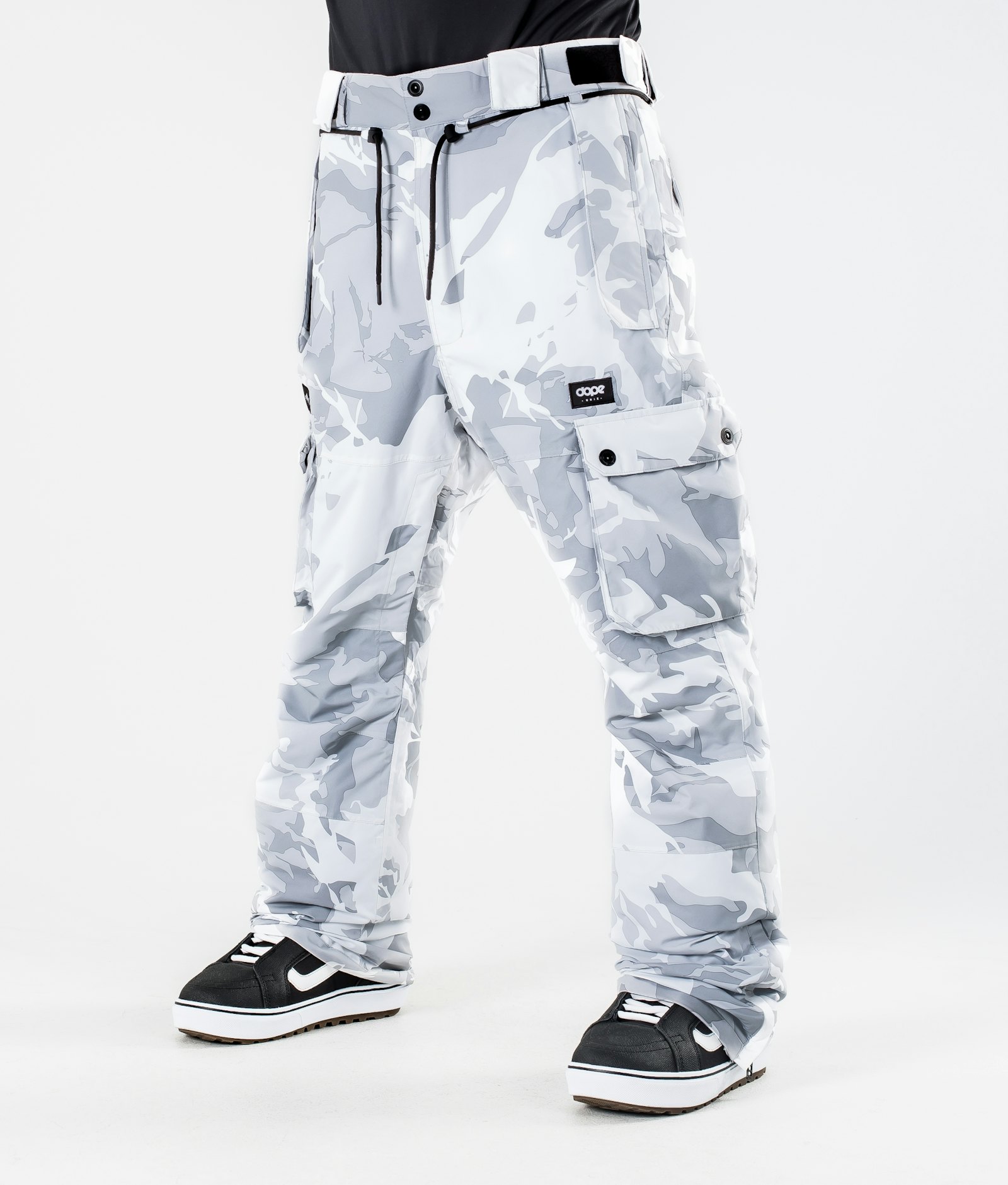 Naked North Snow Camo Lounge Pants, Casual Wear Pajamas White Camouflage