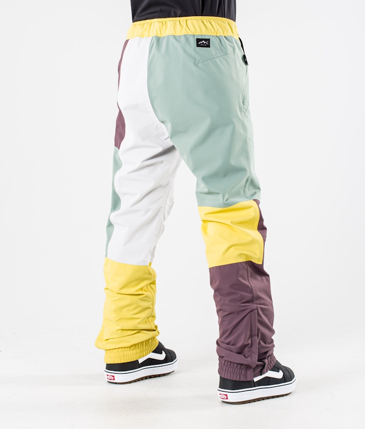 Dope Blizzard W 2020 Pantaloni Snowboard Donna Limited Edition Faded Green Patchwork
