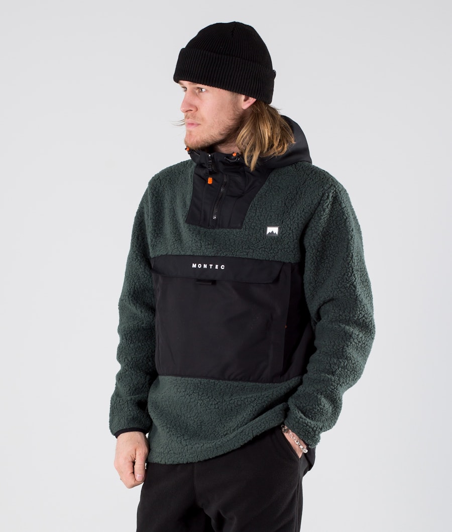Montec Lima Fleece Hood Black Dark Atlantic