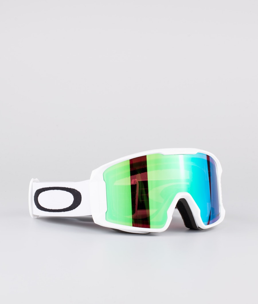 Oakley Line Miner M Skibrille Matte White With Prizm Snow Jade Iridium Lens