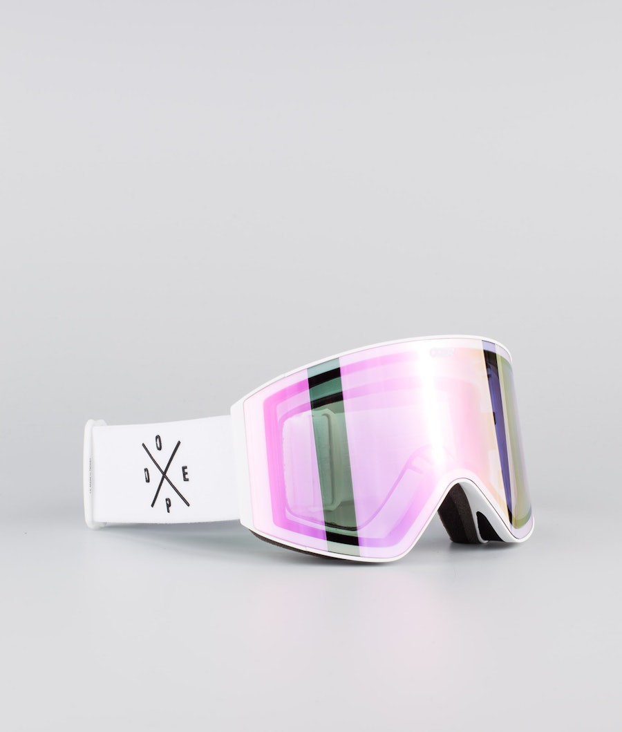 Dope Sight 2020 Ski Goggle White/Pink Mirror