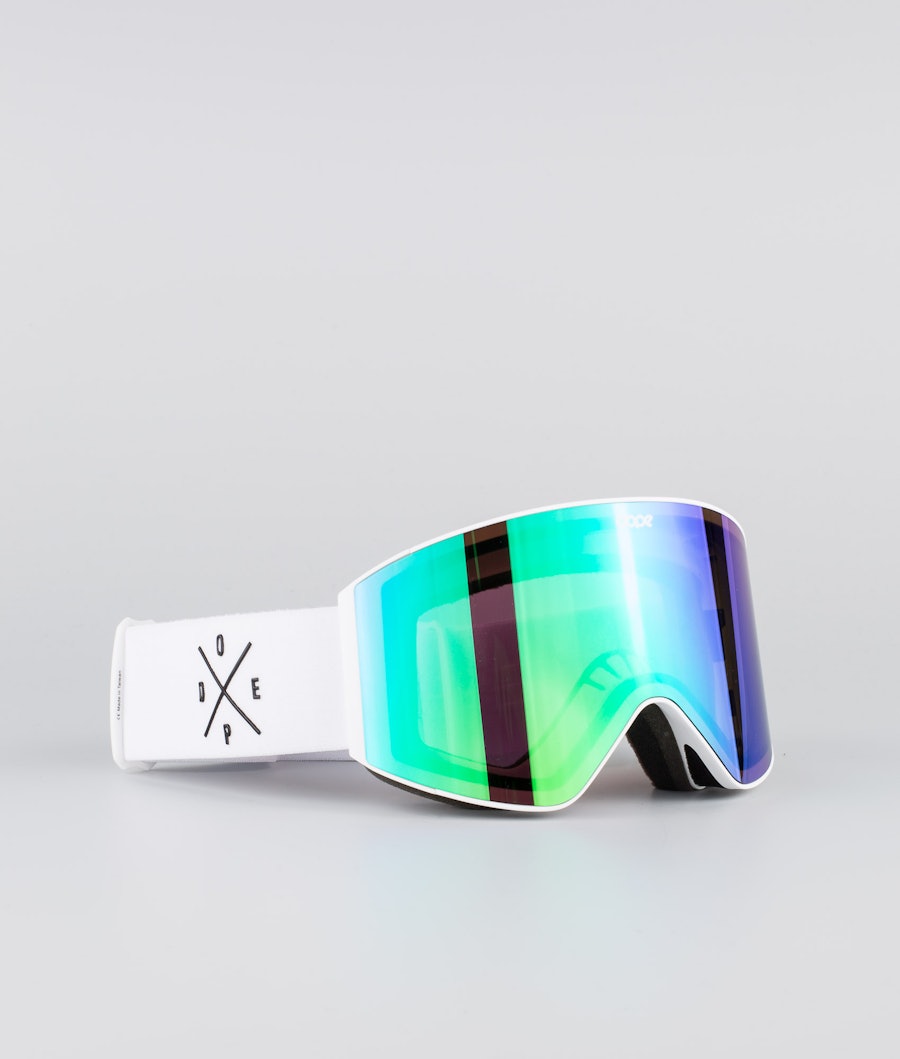 Dope Sight 2020 Skibrille White/Green Mirror