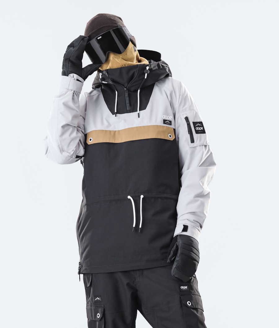 Dope Annok Snowboard Jacket Light Grey/Gold/Black