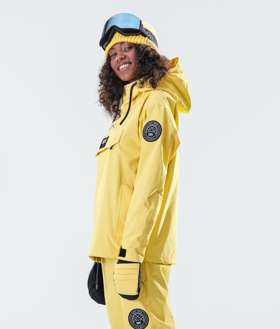 Dope Blizzard PO W 2020 Women's Snowboard Jacket Faded Yellow