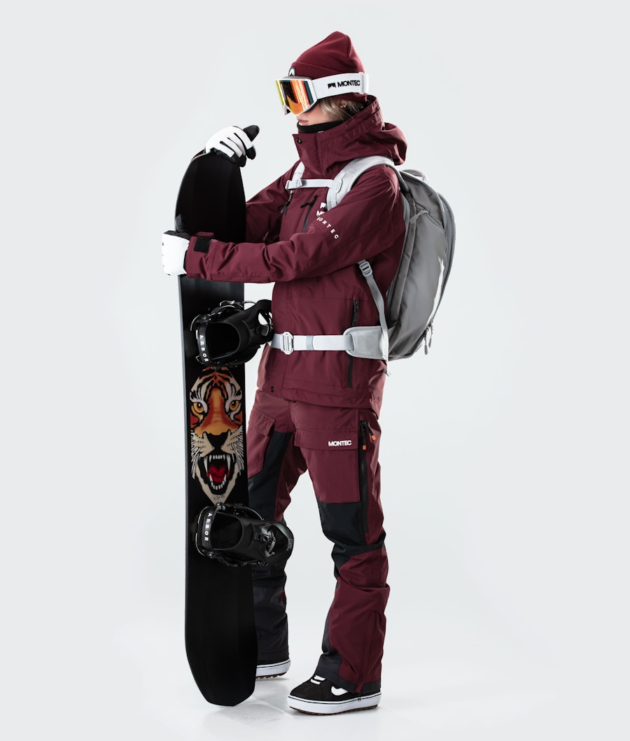 Montec Fawk W 2020 Veste Snowboard Femme Burgundy