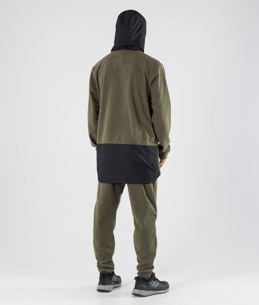 Dope Loyd PO Pull Polaire Black/Olive Green