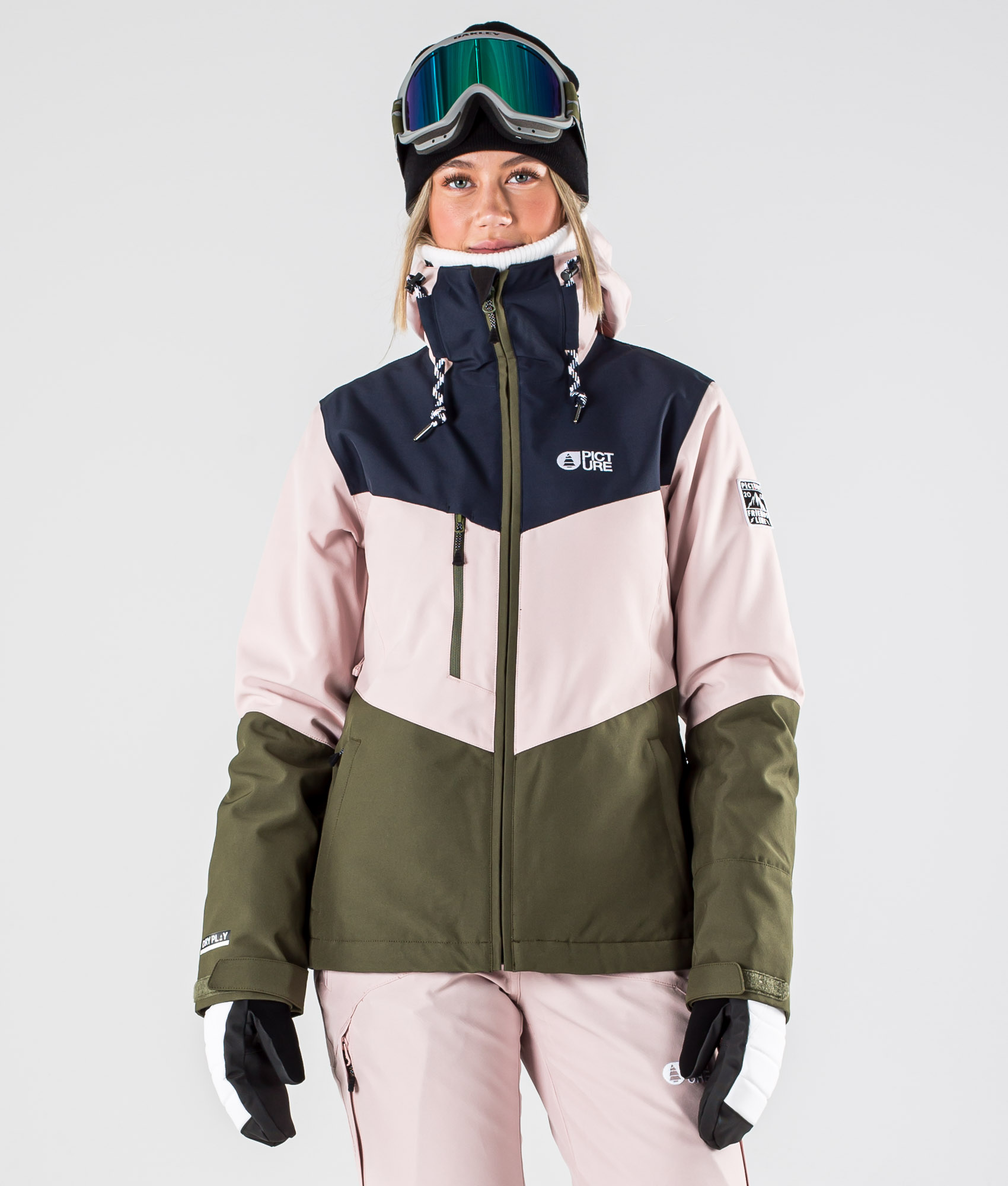 army green ski jacket