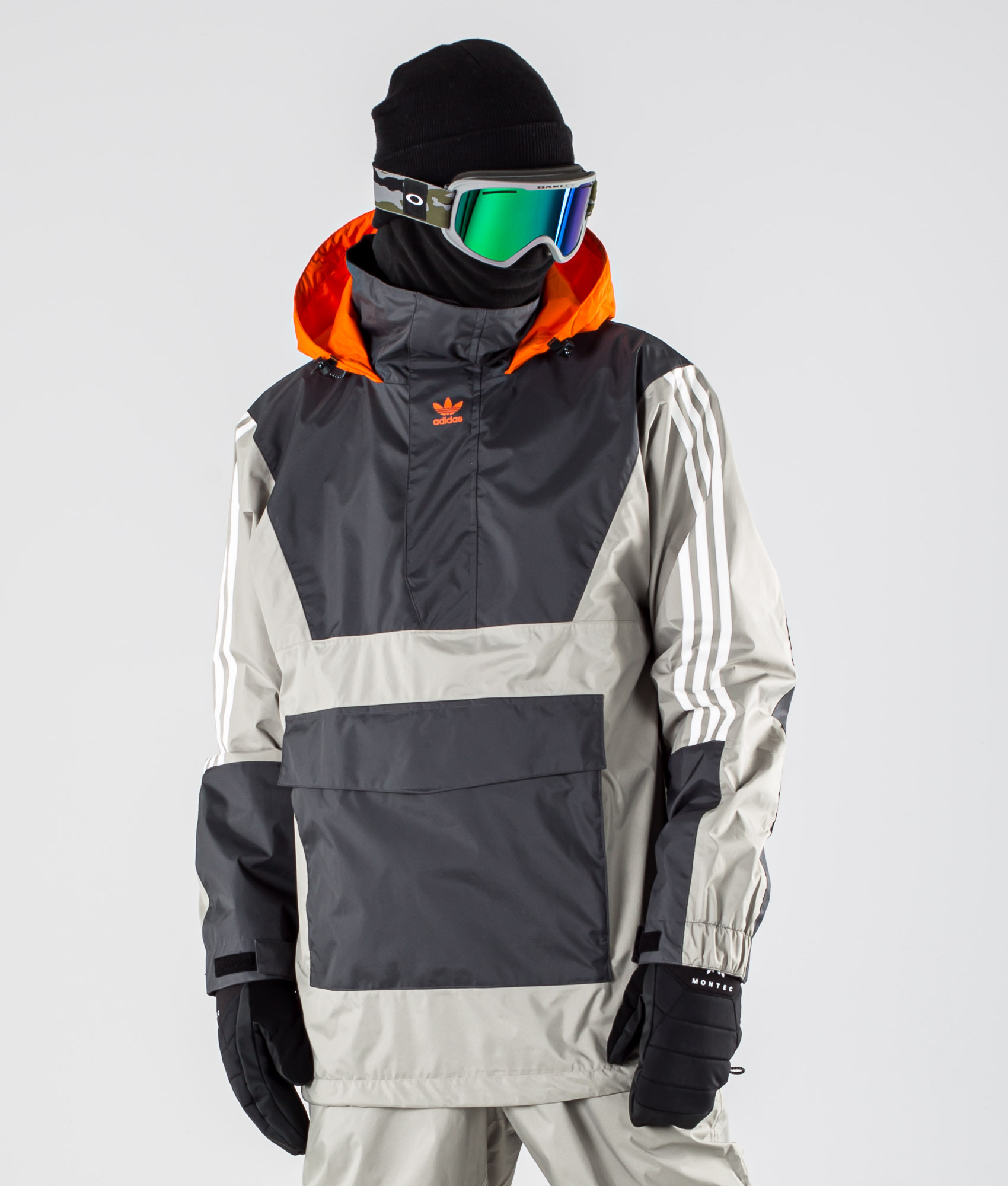 gray snowboard jacket