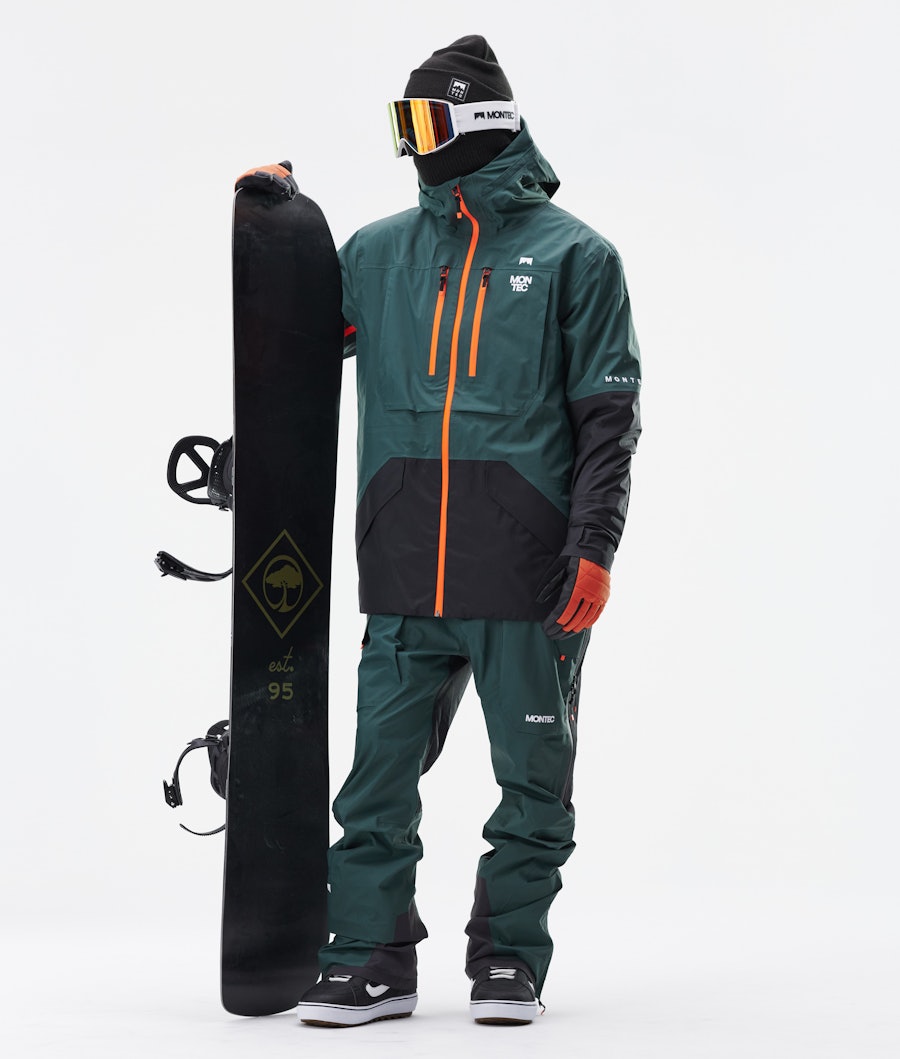 Montec Fenix 3L Snowboard jas Dark Atlantic Black