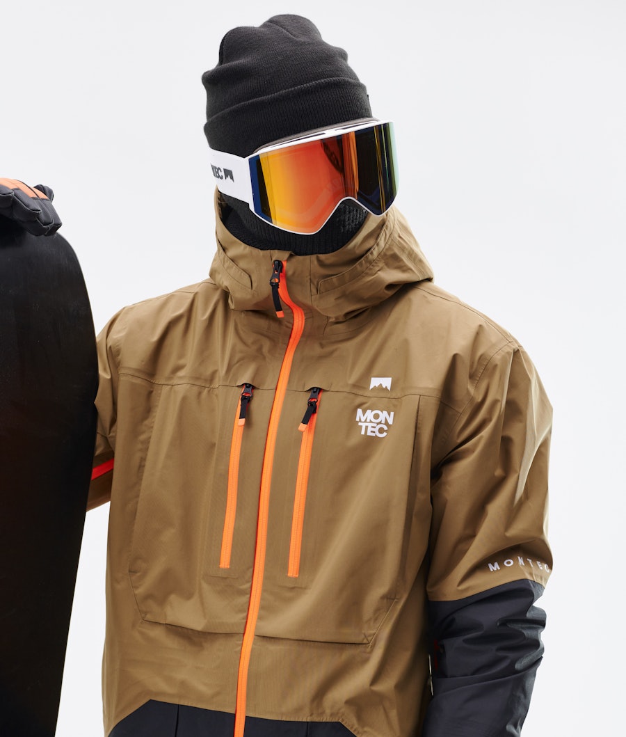 Montec Fenix 3L Snowboard jas Gold/Black
