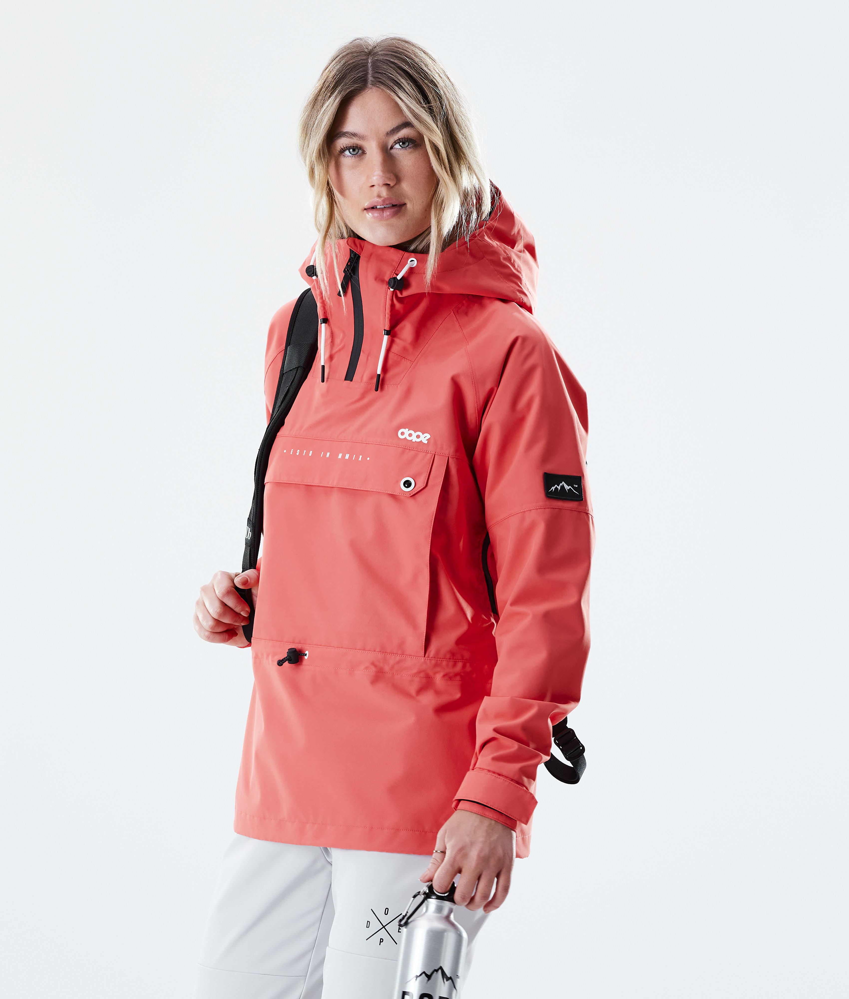 red outdoor jacket