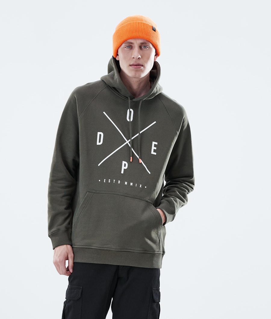 Dope Daily 2X-UP Hood Olive Green