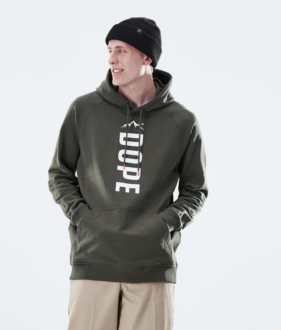 Dope Daily Capital Hoodie Olive Green