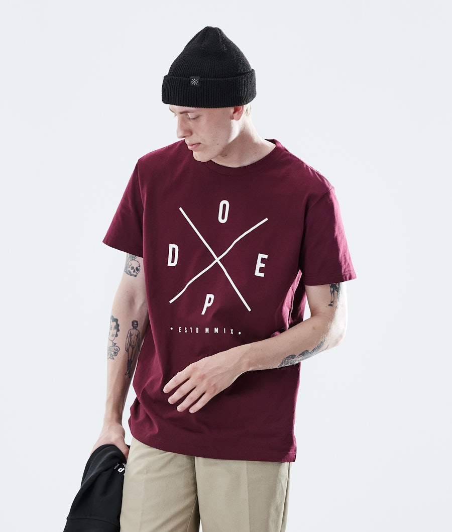 Dope Daily 2X-UP T-shirt Burgundy