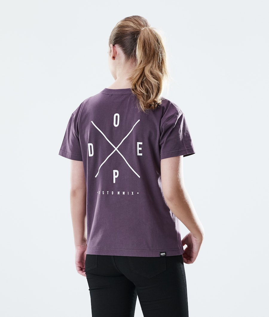 Dope Regular 2X-UP T-shirt Dames Faded Grape