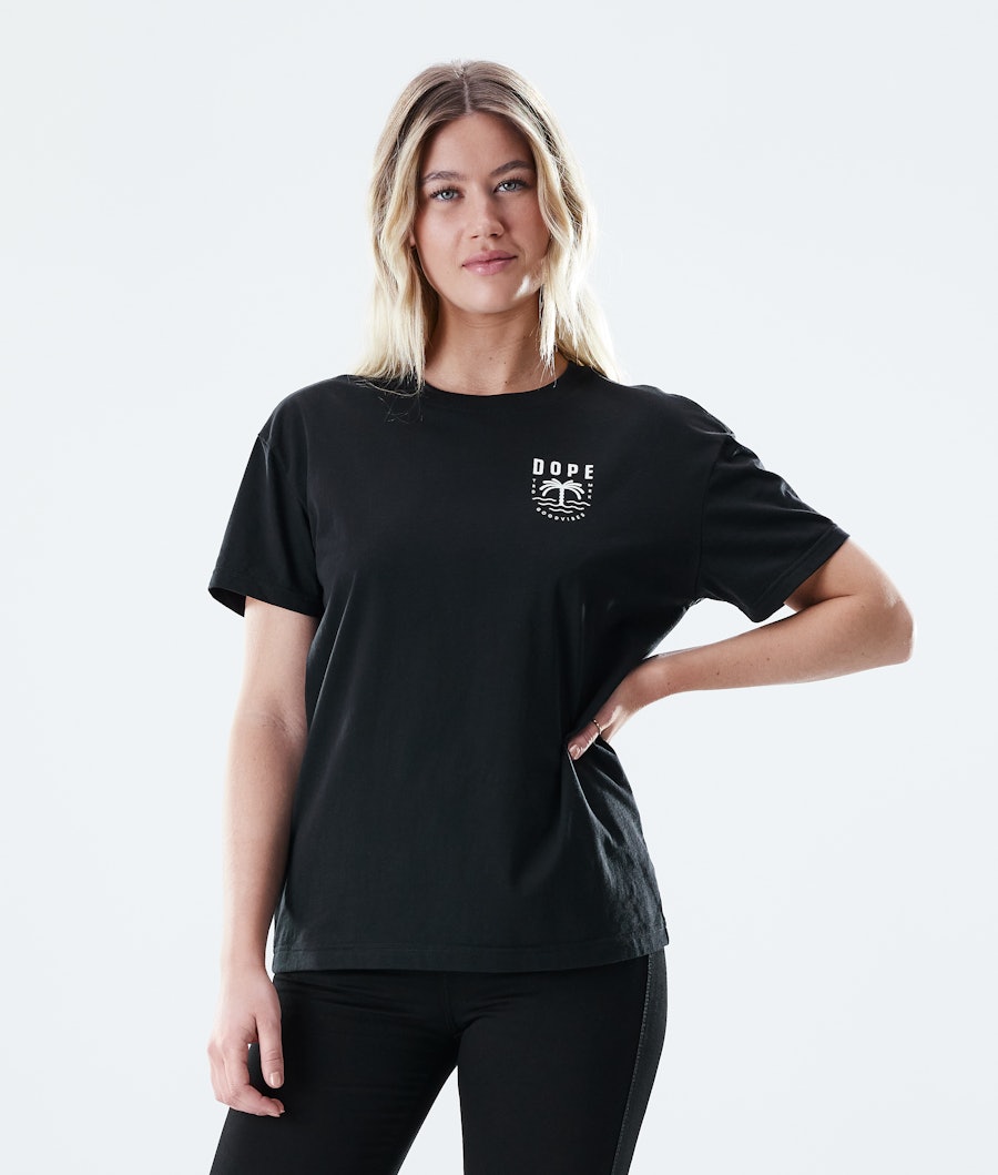 Dope Regular Palm T-shirt Femme Black