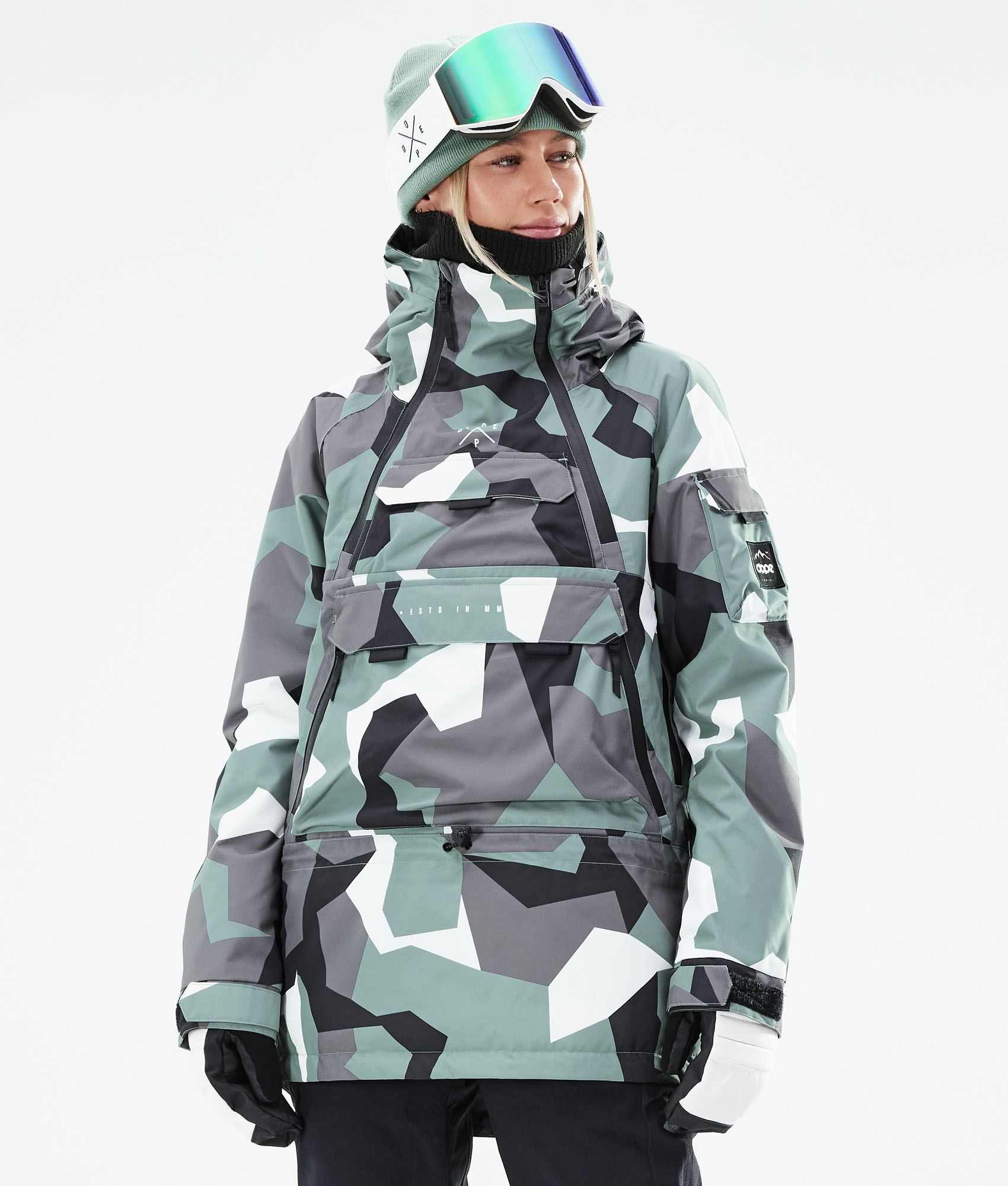 camo snow jacket