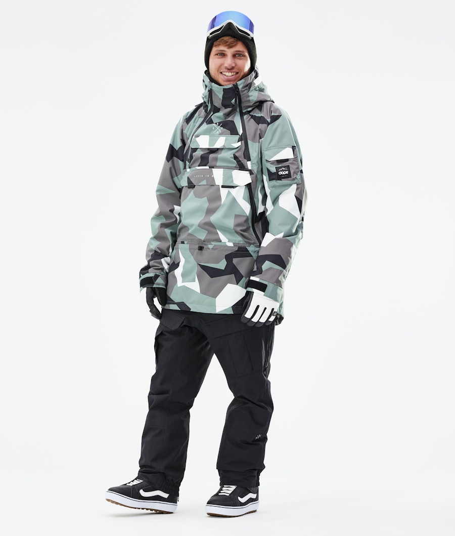 Dope Akin Snowboardjacka Faded Green Camo