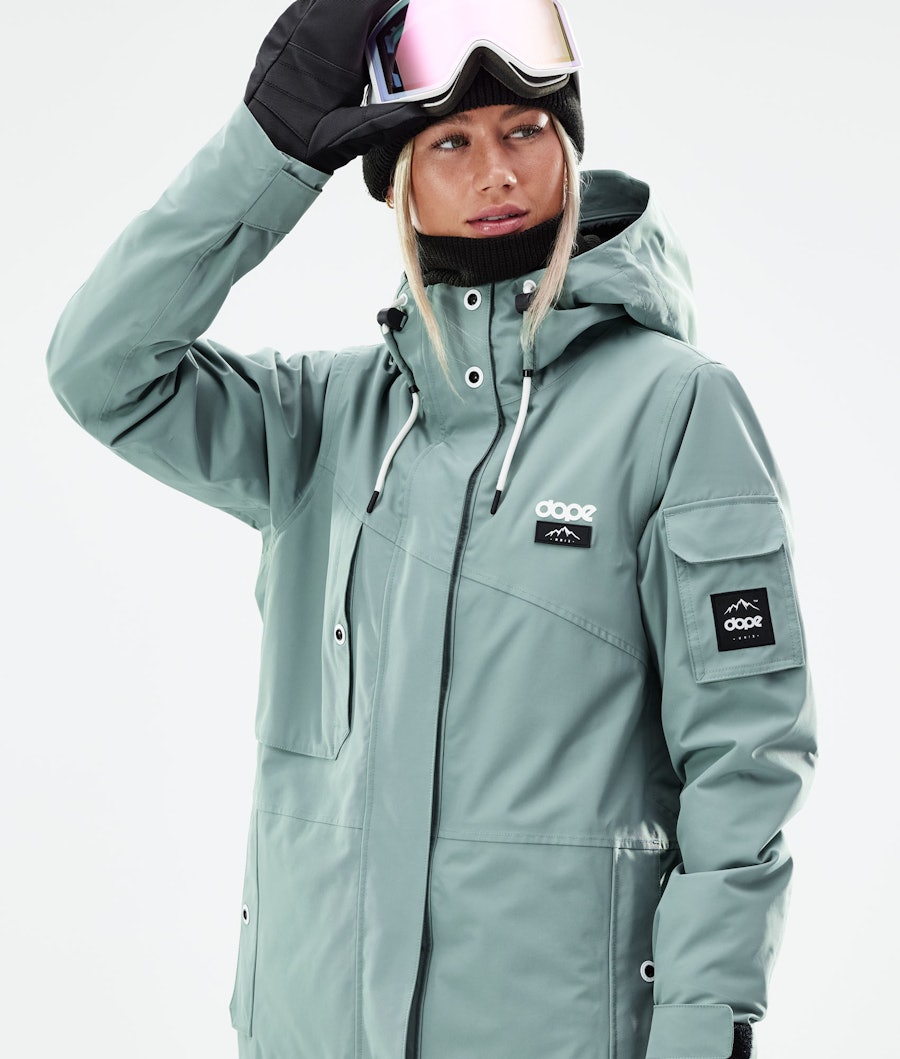 Dope Adept W Women's Snowboard Jacket Faded Green