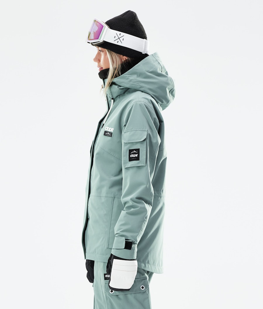 Dope Adept W Women's Snowboard Jacket Faded Green