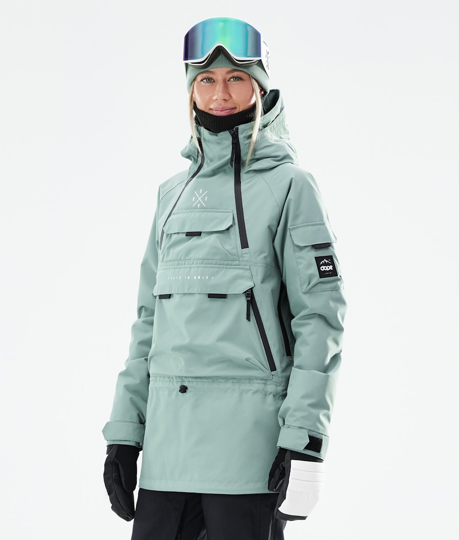 Dope Akin W Women's Snowboard Jacket Faded Green