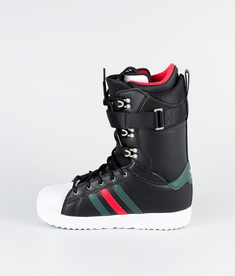 Adidas Snowboarding Superstar Adv Boots Snowboard Core Black/Mineral Green/Scarlet