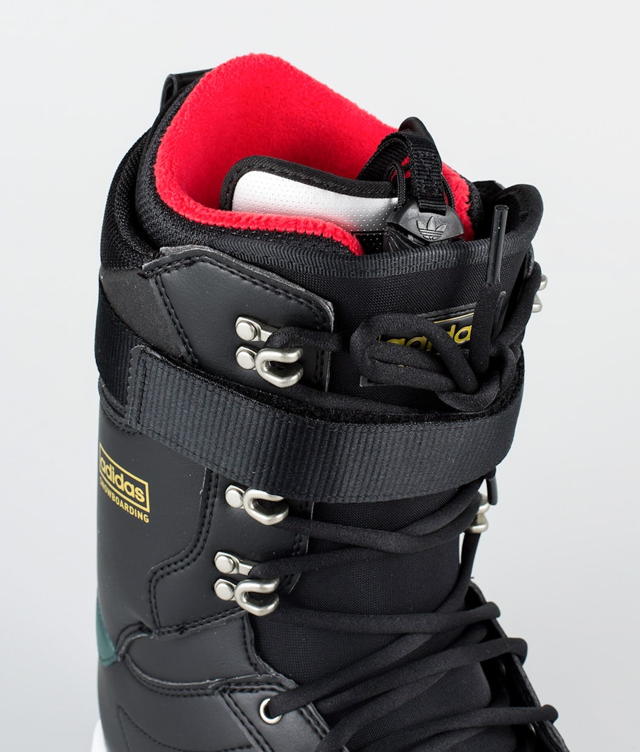 Adidas Snowboarding Superstar Adv Snowboardboots Core Black/Mineral Green/Scarlet