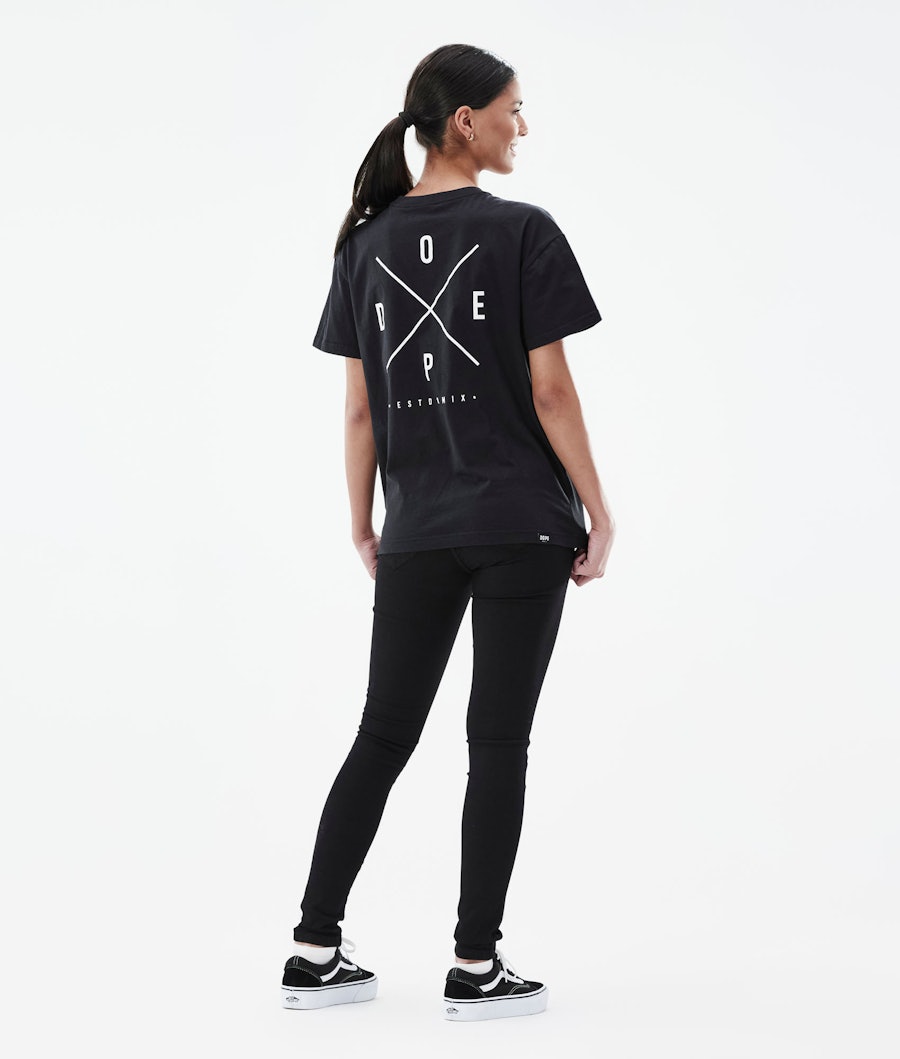 Dope Regular 2X-UP T-shirt Dames Black