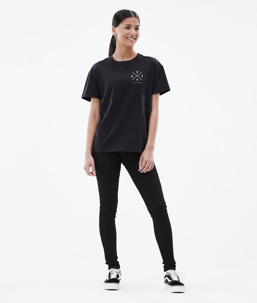 Dope Regular 2X-UP T-shirt Dames Black