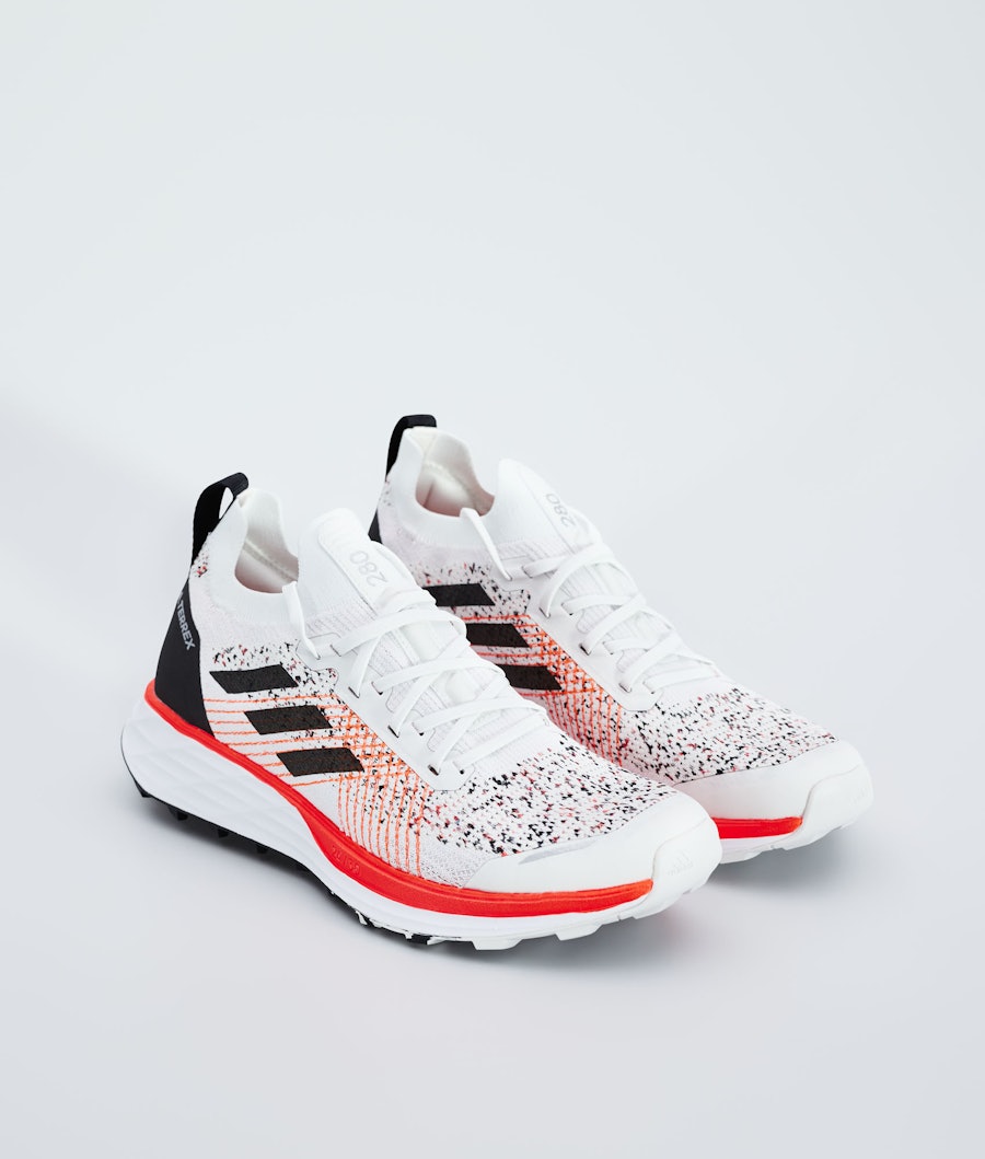Adidas Terrex Two Parley Shoes Crystal White/Core Black/Solar Red