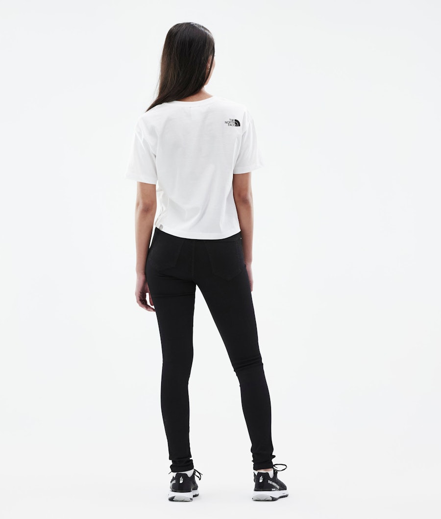The North Face Cropped Simple Dome T-shirt Dames Tnf White