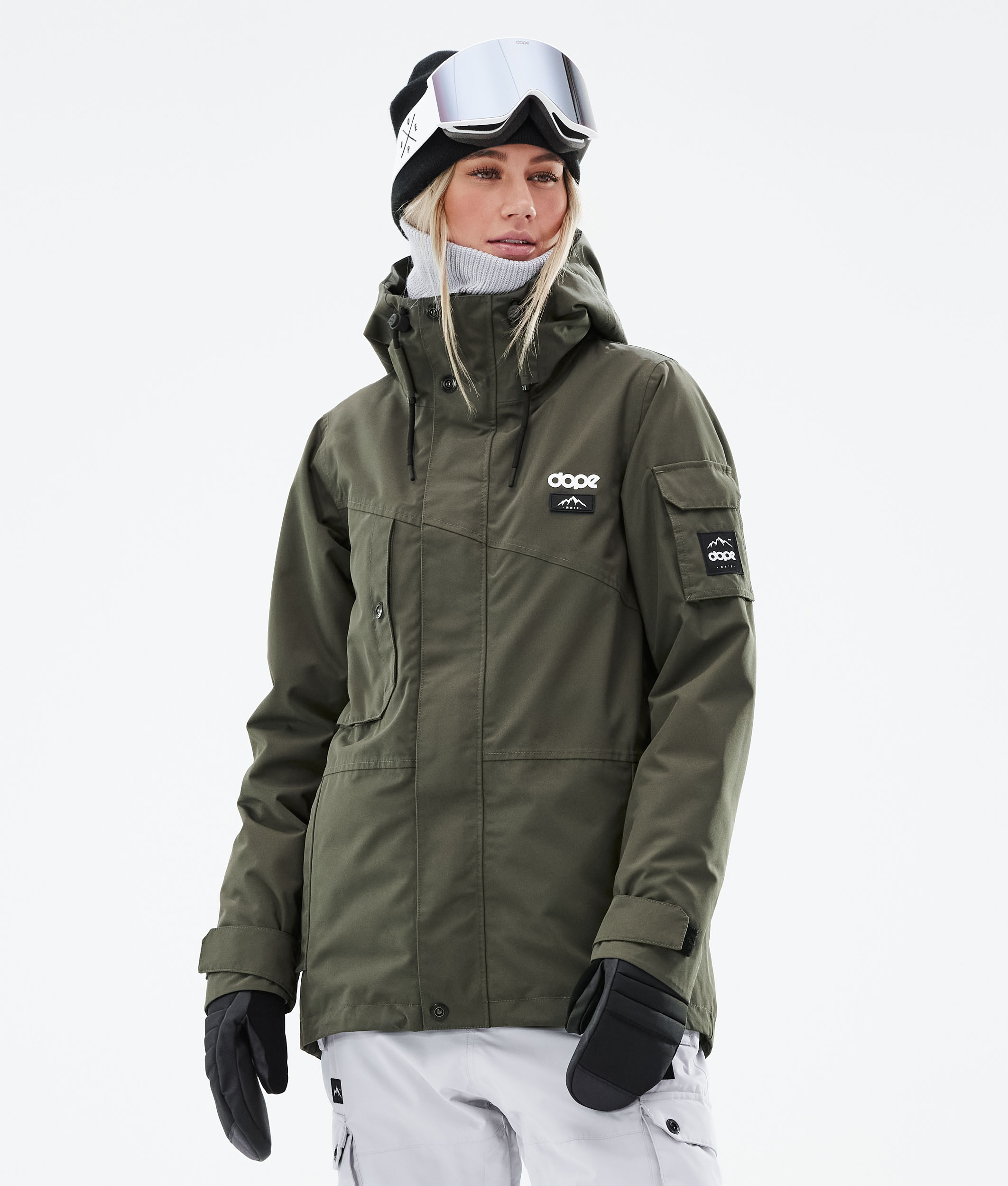 olive green anorak womens