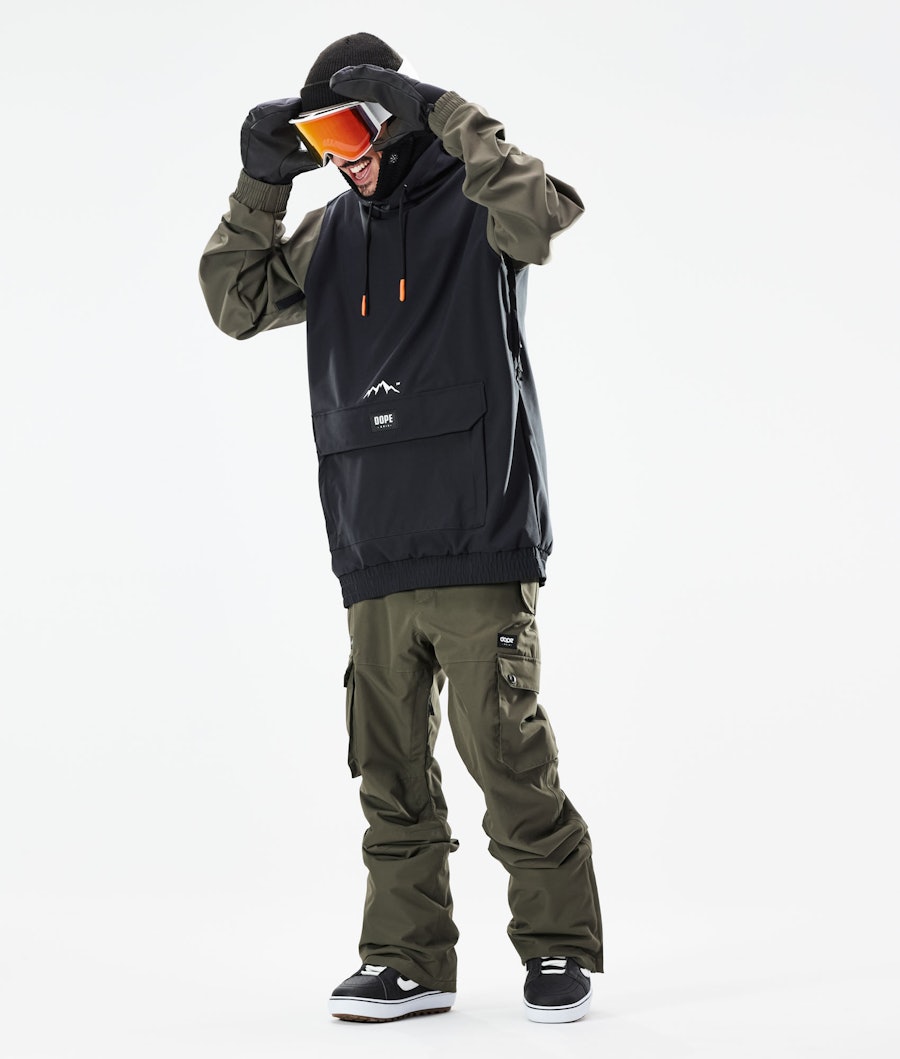 Dope Wylie Snowboard jas Black/Olive Green