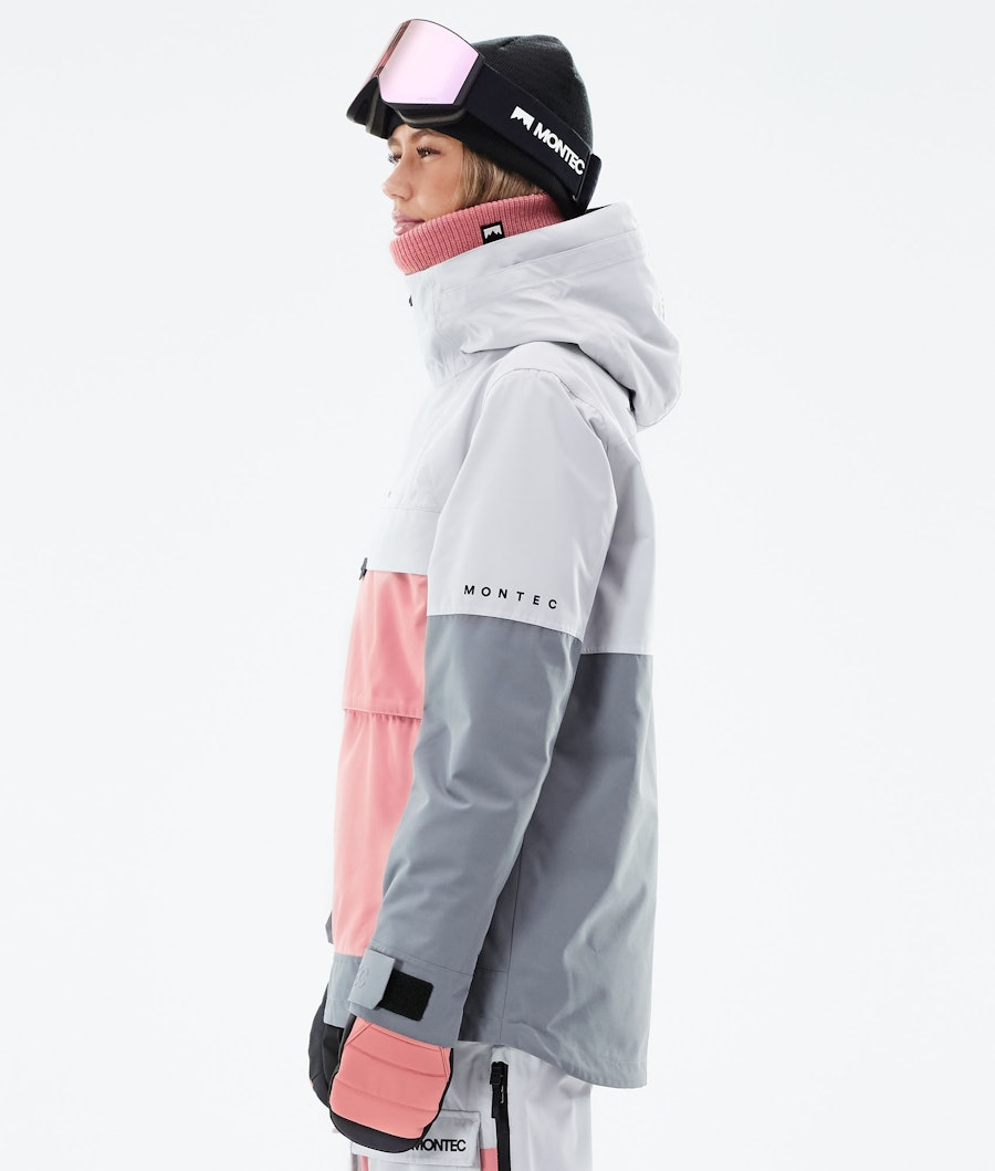 Montec Dune W Snowboard jas Dames Light Grey/Pink/Light Pearl