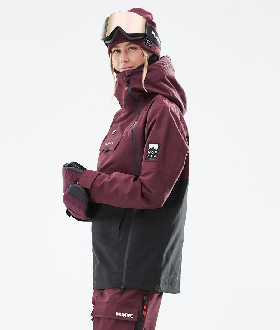 Montec Doom W Women's Ski Jacket Burgundy/Black